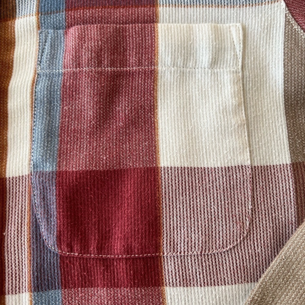 Vintage Alfred Dunner Plaid Button Down Shirt Roll Tab Lightweight Shacket - Picture 7 of 12